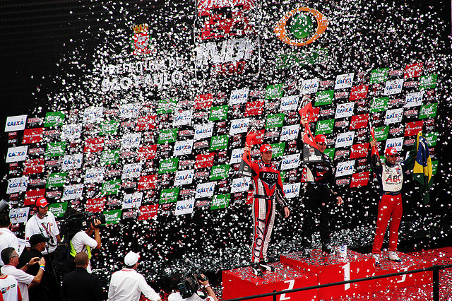 winning podium